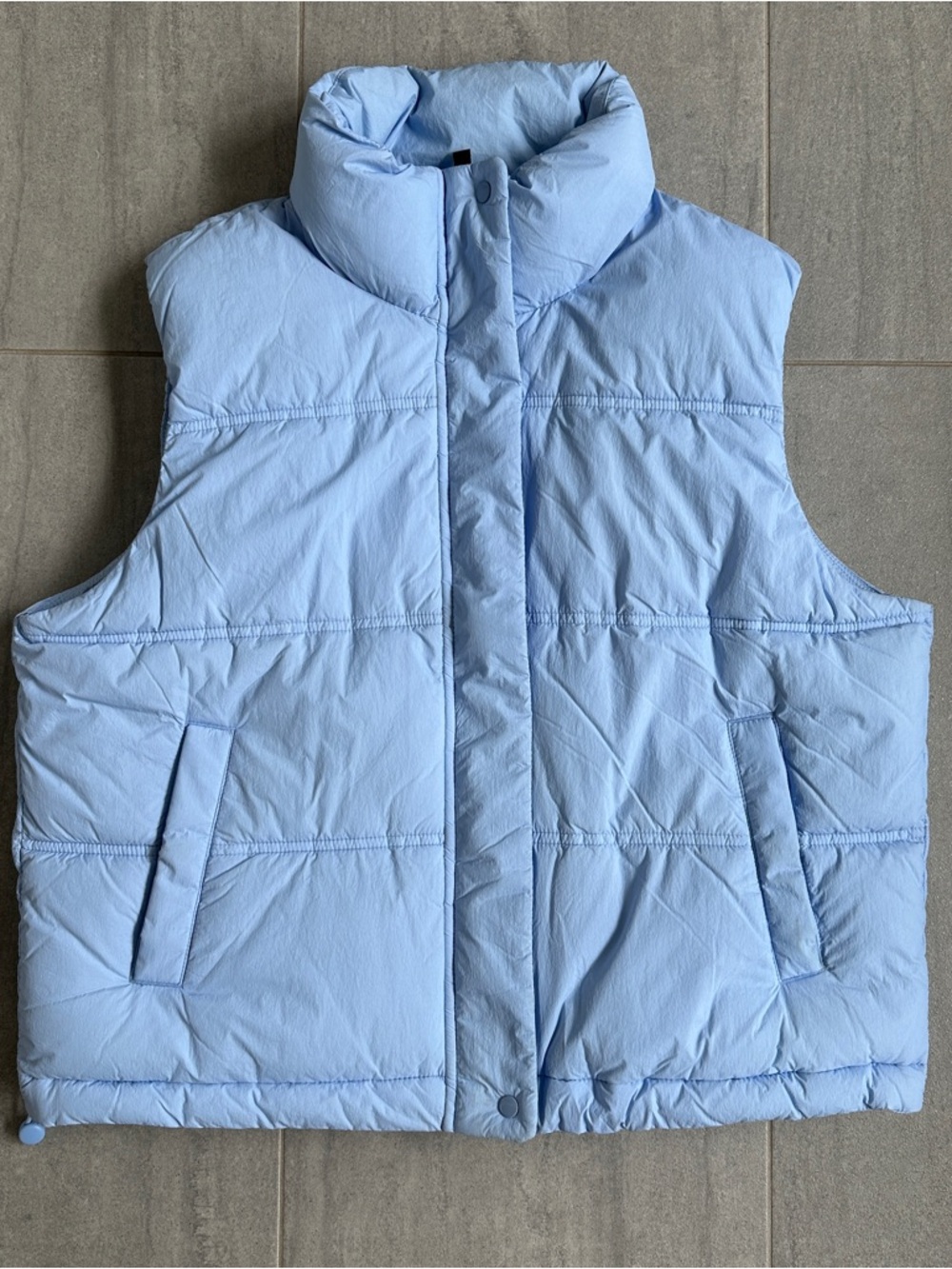 Old Navy Sky Blue Quilted Puffer Vest